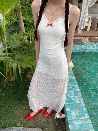 white sheath dress