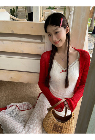 white sheath dress