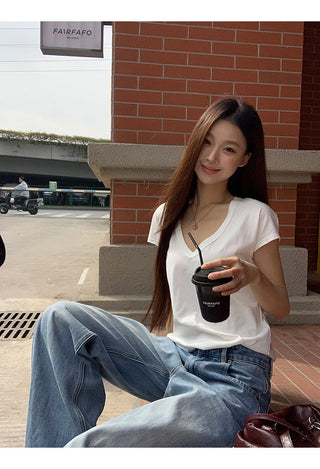 blue wide jeans