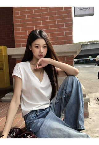 blue wide jeans