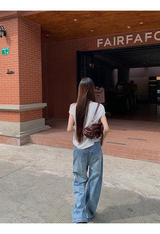 blue wide jeans