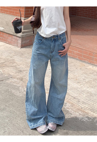 blue wide jeans