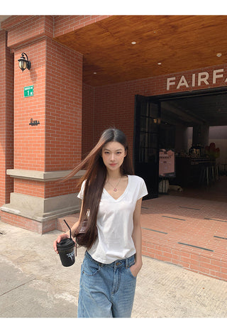 blue wide jeans