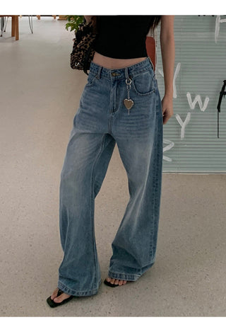 blue wide jeans