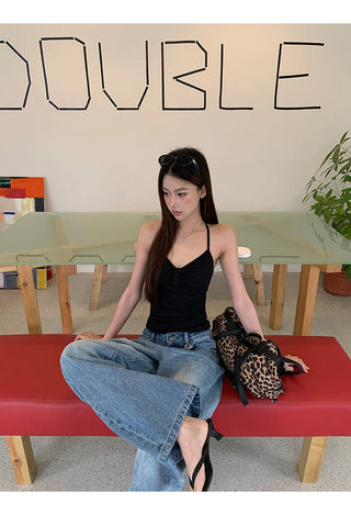 blue wide jeans