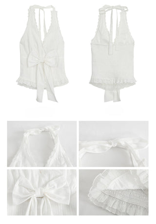 white French halter