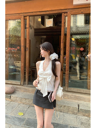 white French halter