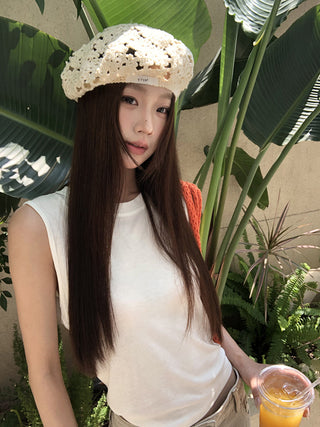 white lace top