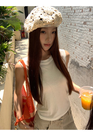 white lace top