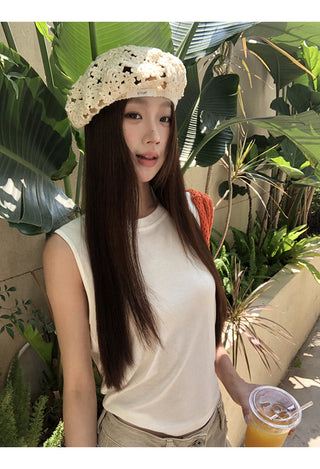white lace top