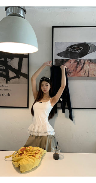 white niche camisole