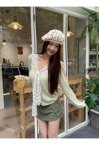 green suit skirt