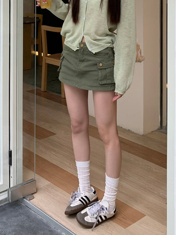 green suit skirt