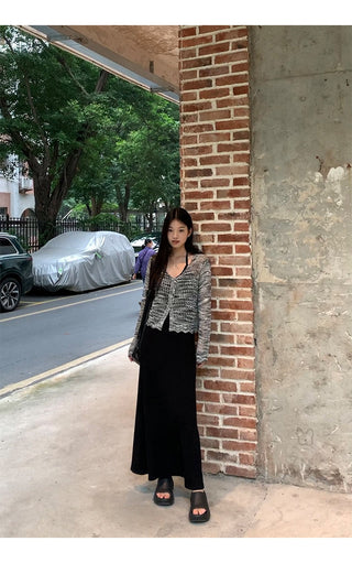 black halter dress