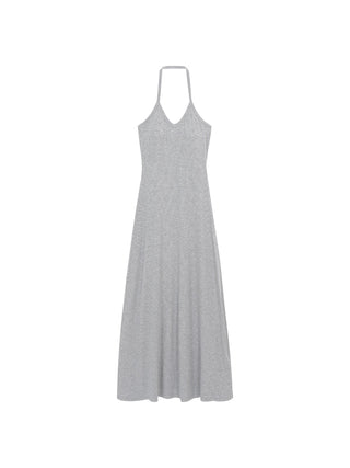 black halter dress