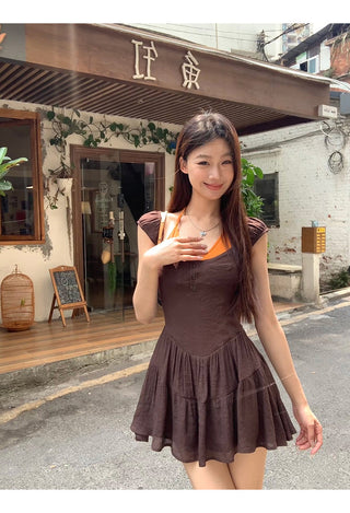 A-line slim dress