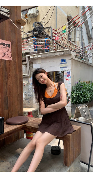 A-line slim dress