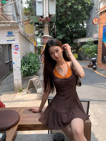 A-line slim dress