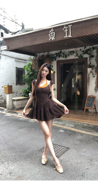 A-line slim dress
