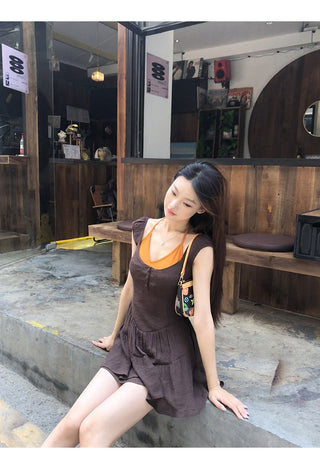 A-line slim dress