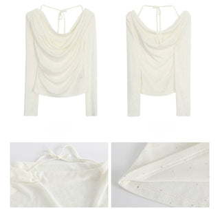 white fake two-piece