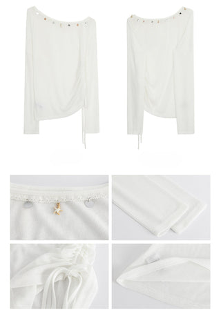 white elegant blouse