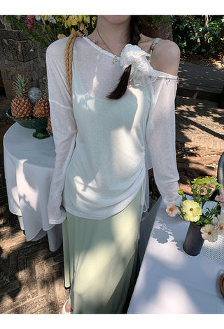 white elegant blouse