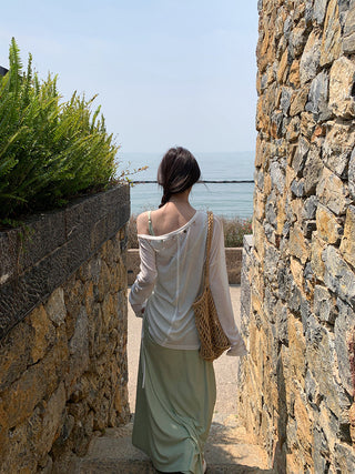 white elegant blouse