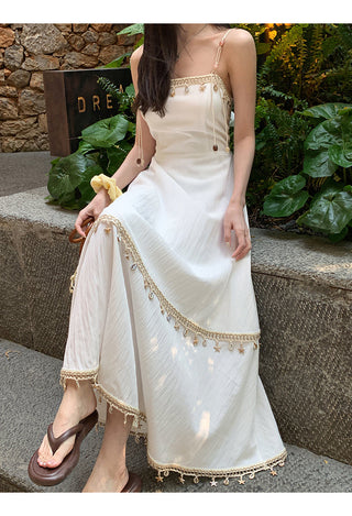 white A-line dress 03