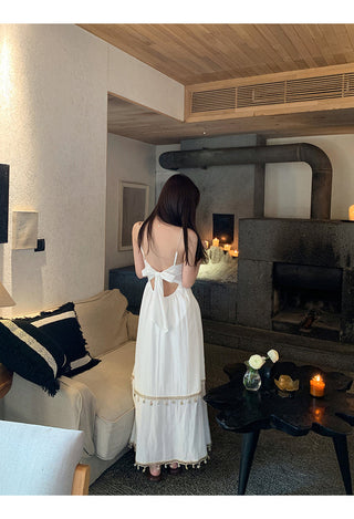 white A-line dress 03