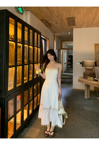 white A-line dress 03