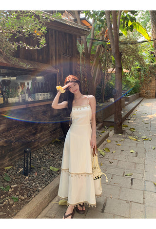 white A-line dress 03