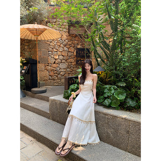 white A-line dress 03