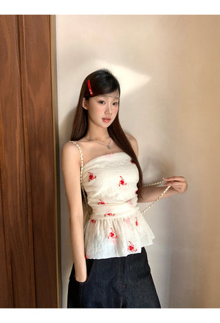 white tube vest