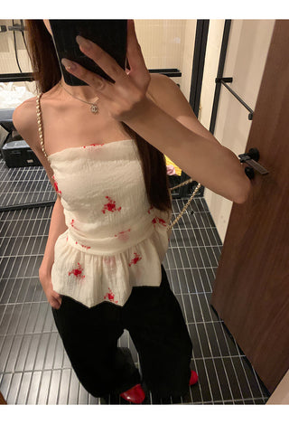 white tube vest