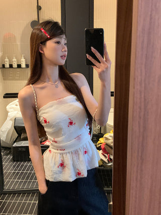 white tube vest