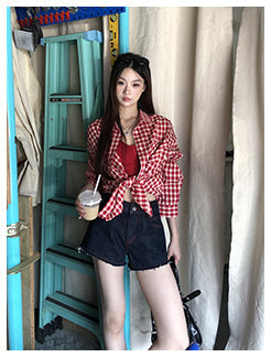 red Western shirt