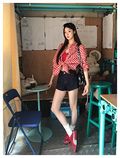 red Western shirt