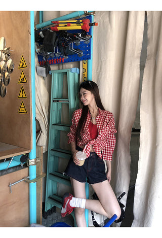 red Western shirt