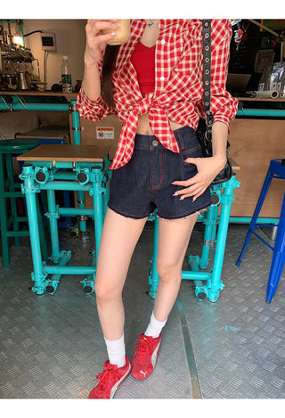 red Western shirt