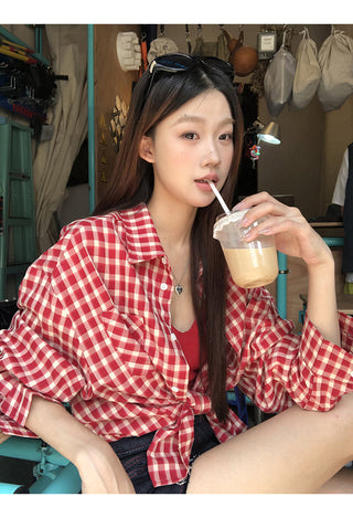 red Western shirt