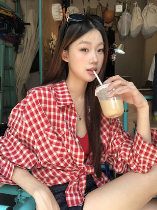 red Western shirt