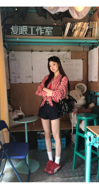 red Western shirt