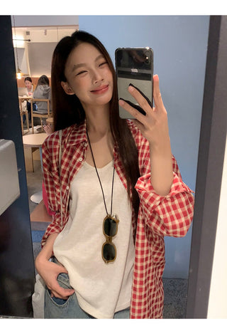 red Western shirt