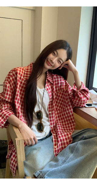red Western shirt