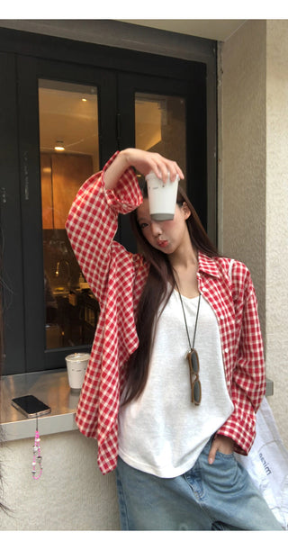 red Western shirt