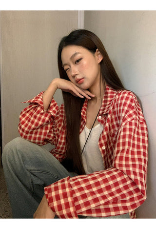 red Western shirt