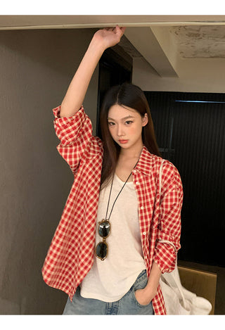 red Western shirt