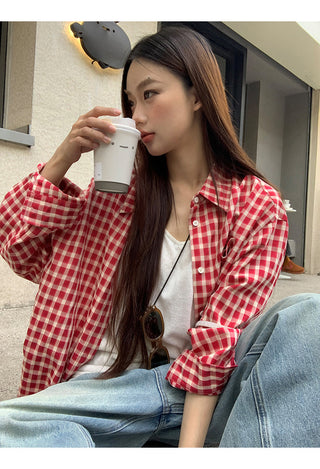 red Western shirt