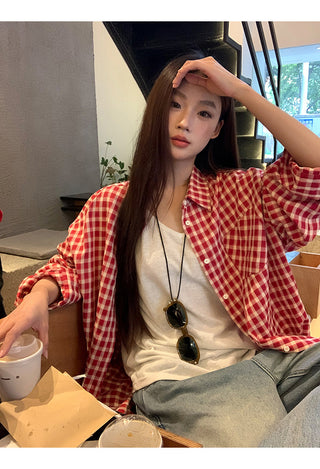 red Western shirt